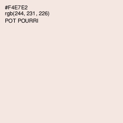 #F4E7E2 - Pot Pourri Color Image